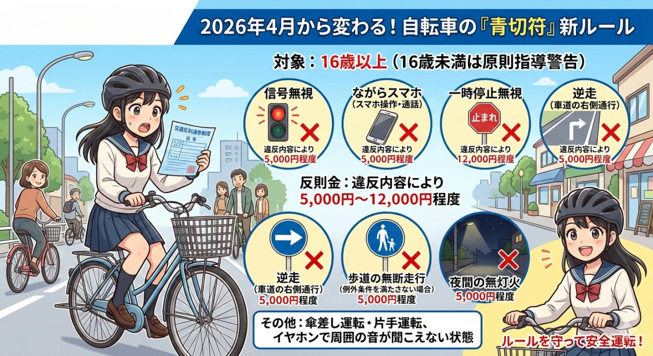 2026年4月から自転車の新ルール